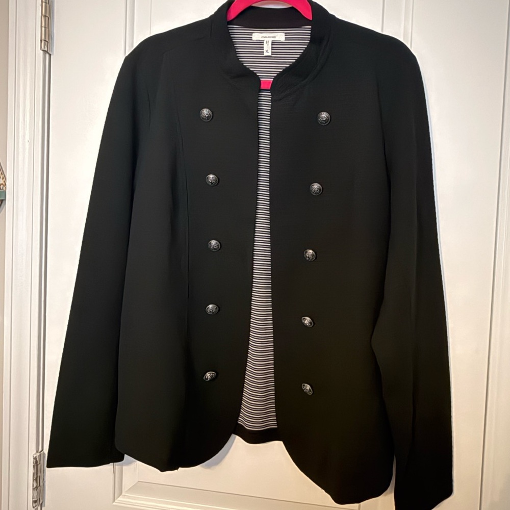 Maurices Elegant Black Blazer with Button Detail
